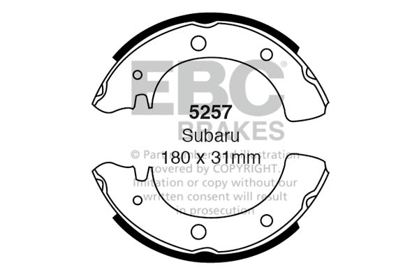 EBC Brake Shoe Replacement Set (5257)