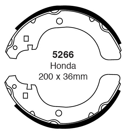 EBC Brake Shoe Replacement Set (5266)