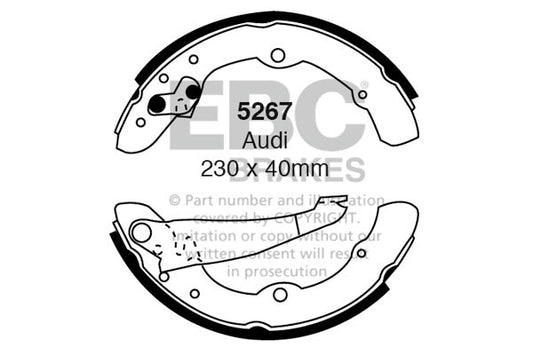 EBC Brake Shoe Replacement Set (5267)