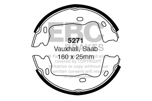 EBC Brake Shoe Replacement Set (5271)