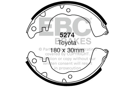 EBC Brake Shoe Replacement Set (5274)