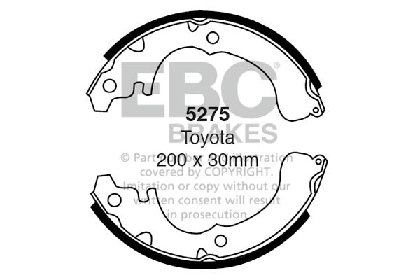 EBC Brake Shoe Replacement Set (5275)