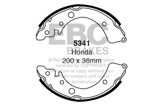 EBC Brake Shoe Replacement Set (5341)