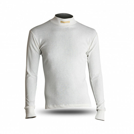 Momo Comfort Tech - High Collar, Fire Resistant, Nomex FIA Racing Shirt - White