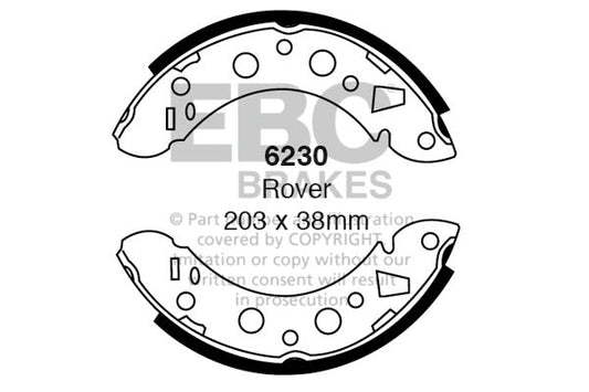 EBC Brake Shoe Replacement Set (6230)