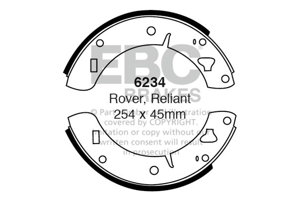EBC Brake Shoe Replacement Set (6234)
