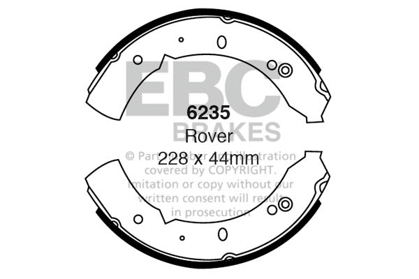 EBC Brake Shoe Replacement Set (6235)