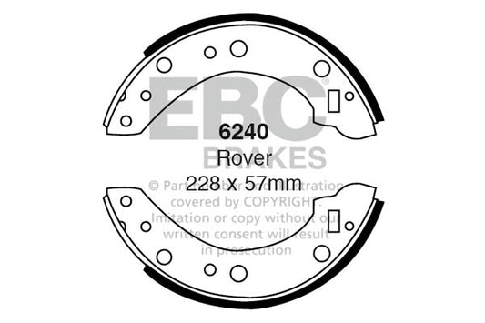 EBC Brake Shoe Replacement Set (6240)