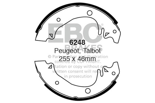 EBC Brake Shoe Replacement Set (6248)