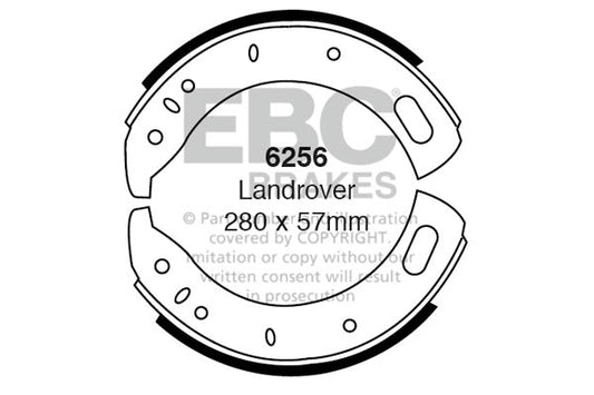 EBC Brake Shoe Replacement Set (6256)