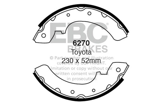 EBC Brake Shoe Replacement Set (6270)