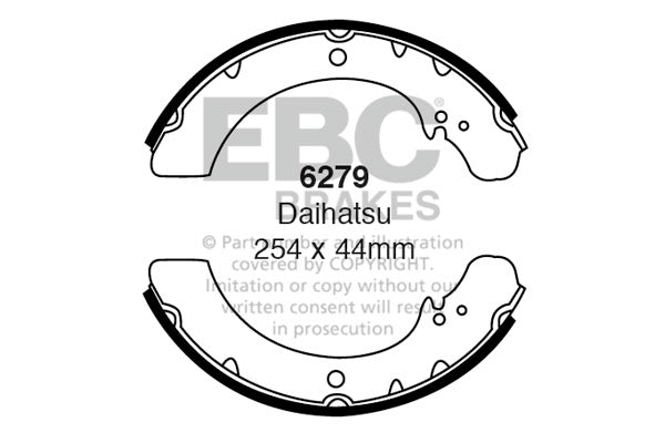 EBC Brake Shoe Replacement Set (6279)