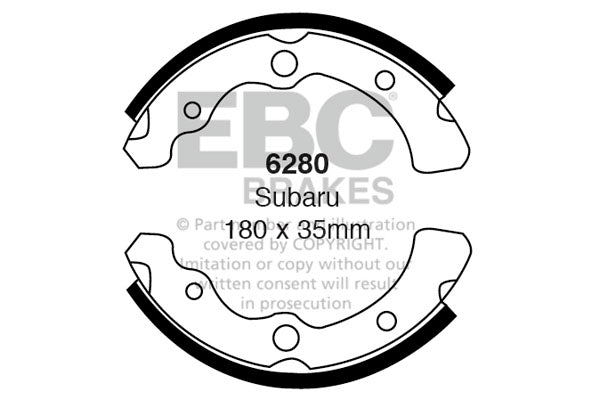 EBC Brake Shoe Replacement Set (6280)