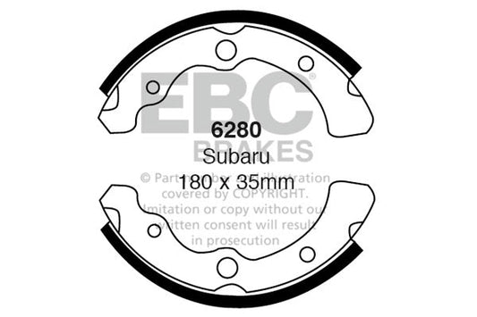 EBC Brake Shoe Replacement Set (6280)