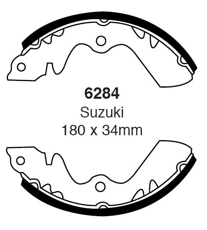 EBC Brake Shoe Replacement Set (6284)