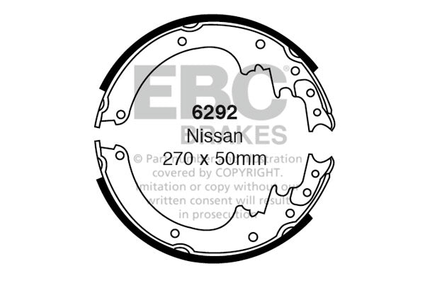 EBC Brake Shoe Replacement Set (6292)