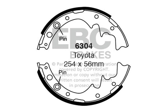 EBC Brake Shoe Replacement Set (6304)