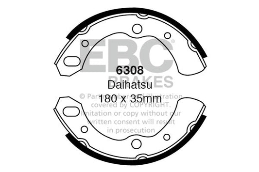 EBC Brake Shoe Replacement Set (6308)