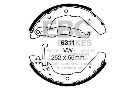 EBC Brake Shoe Replacement Set (6311)