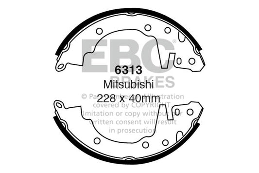 EBC Brake Shoe Replacement Set (6313)