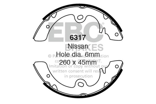 EBC Brake Shoe Replacement Set (6317)