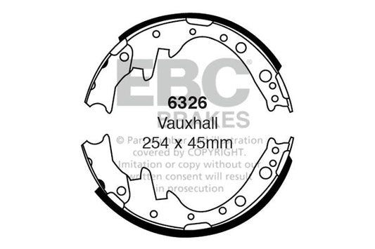 EBC Brake Shoe Replacement Set (6326)