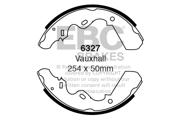 EBC Brake Shoe Replacement Set (6327)