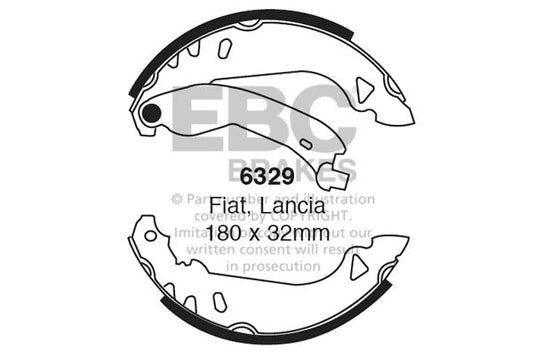 EBC Brake Shoe Replacement Set (6329)