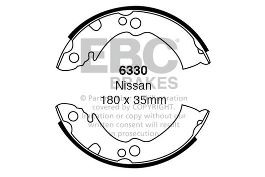 EBC Brake Shoe Replacement Set (6330)
