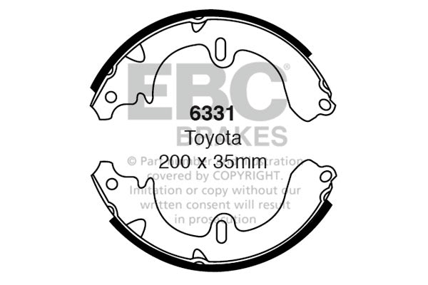 EBC Brake Shoe Replacement Set (6331)