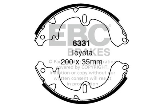 EBC Brake Shoe Replacement Set (6331)