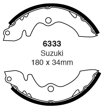 EBC Brake Shoe Replacement Set (6333)