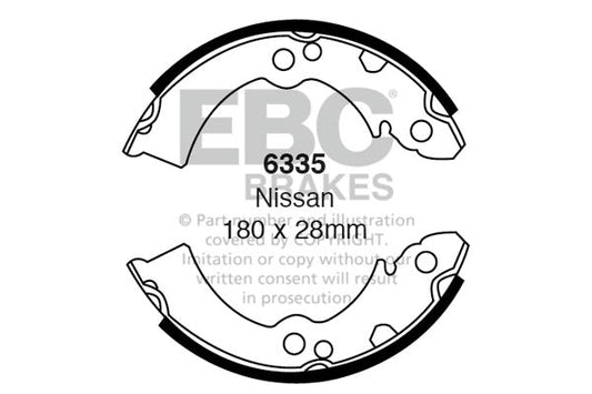 EBC Brake Shoe Replacement Set (6335)