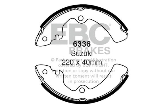 EBC Brake Shoe Replacement Set (6336)
