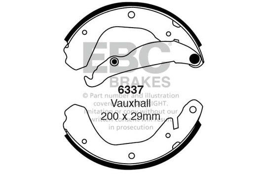 EBC Brake Shoe Replacement Set (6337)