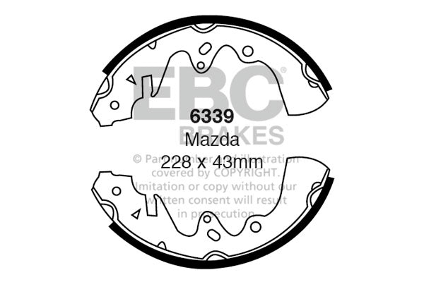 EBC Brake Shoe Replacement Set (6339)