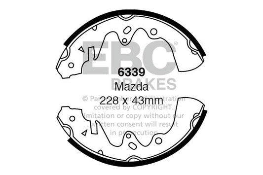 EBC Brake Shoe Replacement Set (6339)