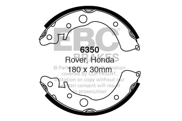 EBC Brake Shoe Replacement Set (6350)