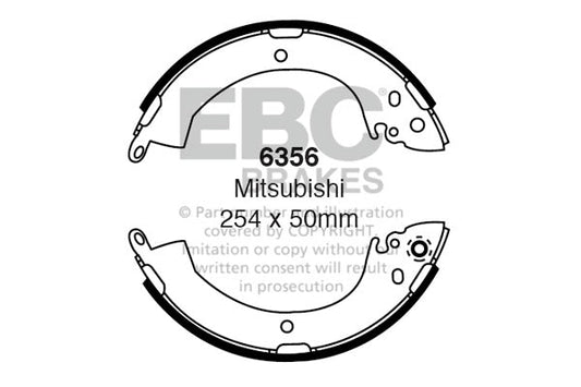 EBC Brake Shoe Replacement Set (6356)