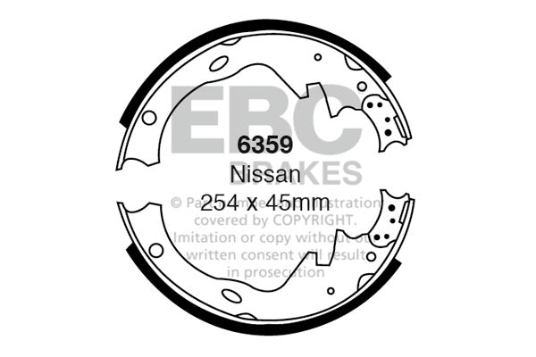 EBC Brake Shoe Replacement Set (6359)