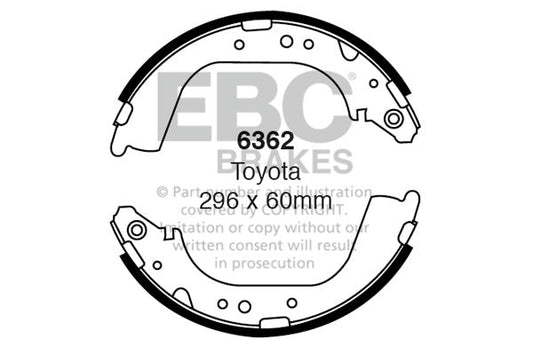 EBC Brake Shoe Replacement Set (6362)