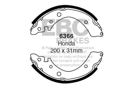 EBC Brake Shoe Replacement Set (6366)