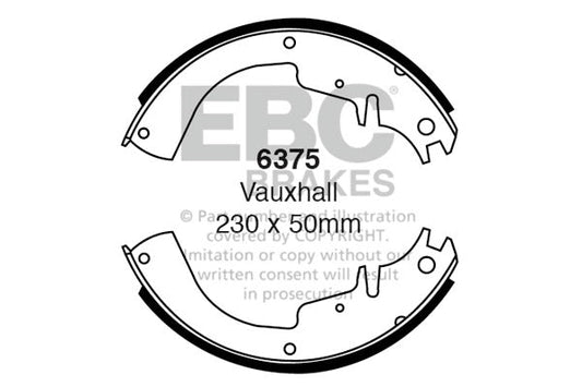 EBC Brake Shoe Replacement Set (6375)