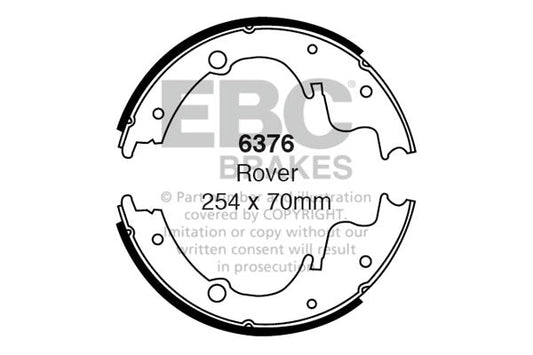EBC Brake Shoe Replacement Set (6376)