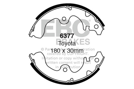 EBC Brake Shoe Replacement Set (6377)