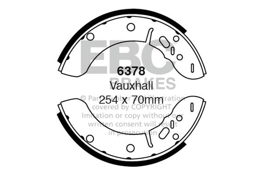 EBC Brake Shoe Replacement Set (6378)
