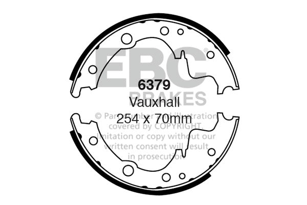 EBC Brake Shoe Replacement Set (6379)