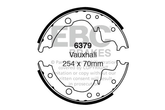 EBC Brake Shoe Replacement Set (6379)