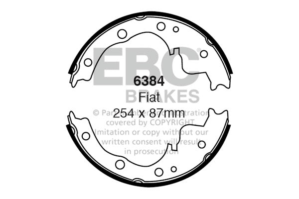 EBC Brake Shoe Replacement Set (6384)