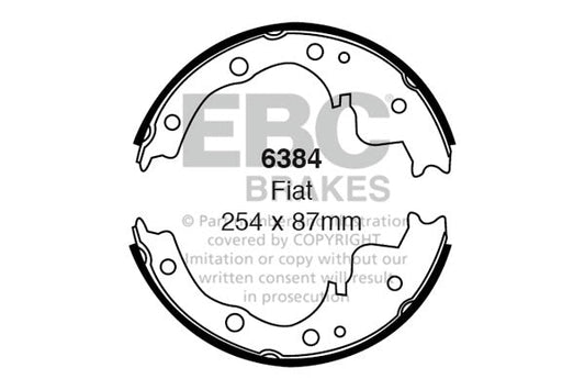 EBC Brake Shoe Replacement Set (6384)